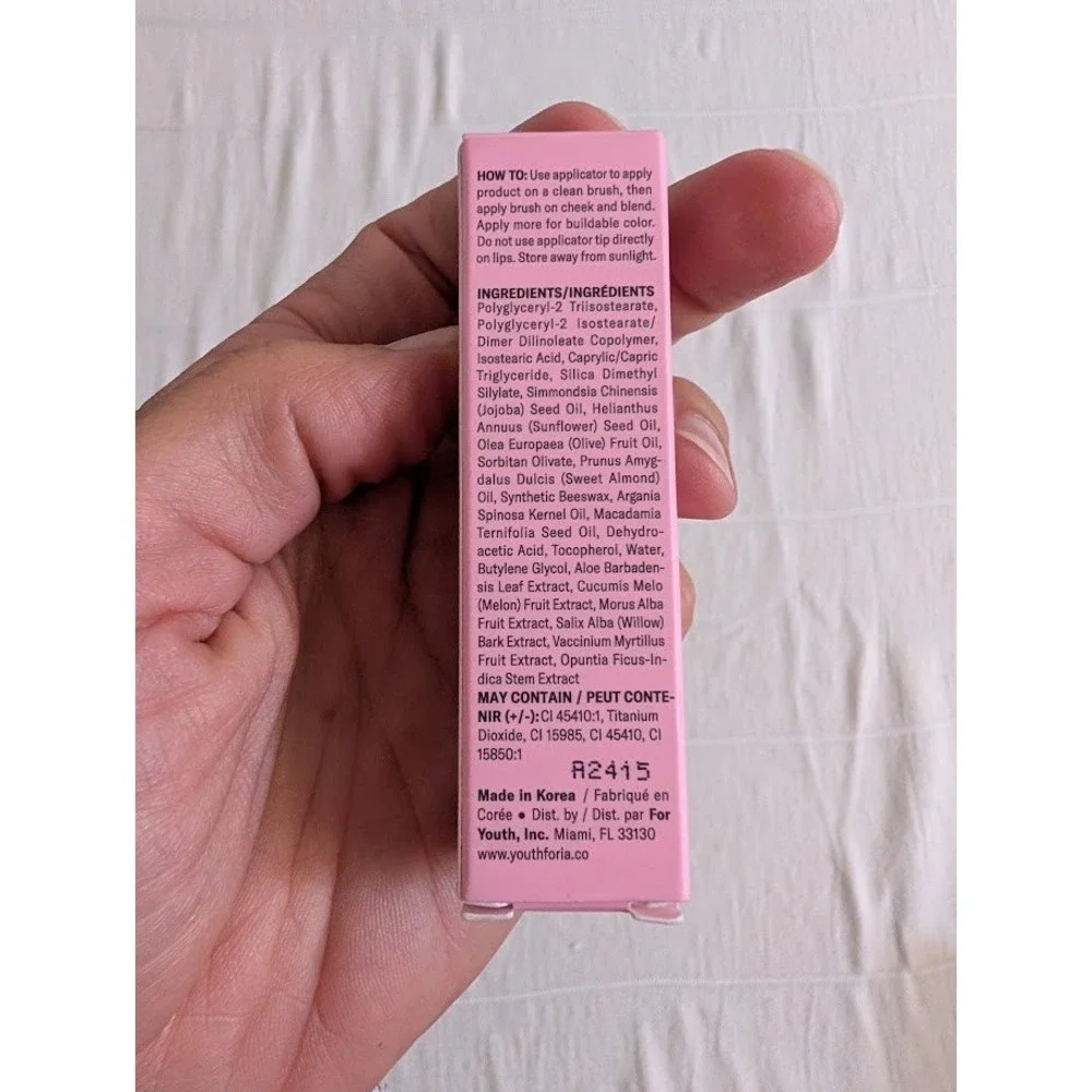 Youthforia BYO Blush Color‎ Blush Oil Liquid Lets Go Party Makeup Full Size